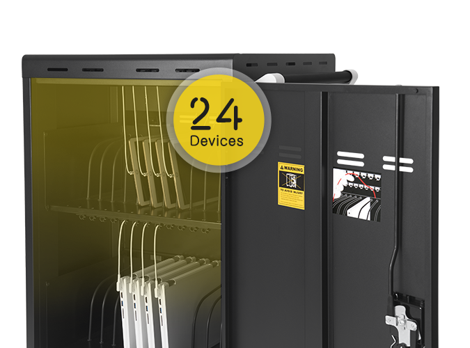 Notebookwagen E24c+ Anwendungsbeispiel Detail