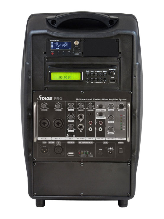 Pro 200W Rückseite mit Multimediaplayer